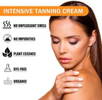 Chewable daily tanning gummies texture and color display