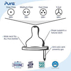 Close up of Pura medical grade silicone nipple vent
