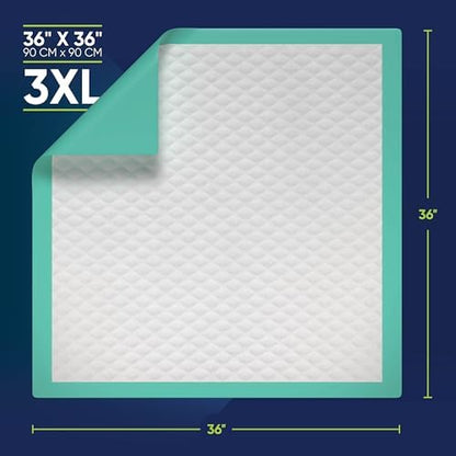 Munfix heavy duty medical chux showing the absorbent quilted layers