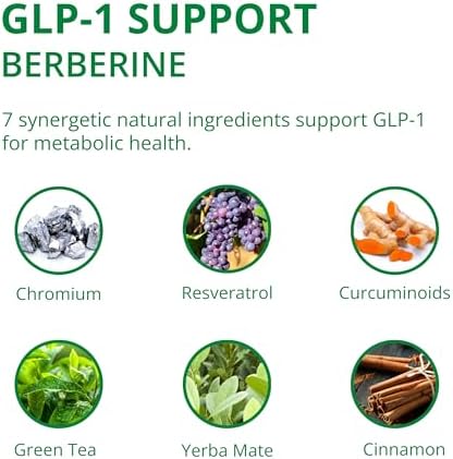 UpNourish advanced berberine hydrochloride with ceylon cinnamon supplement facts and ingredients