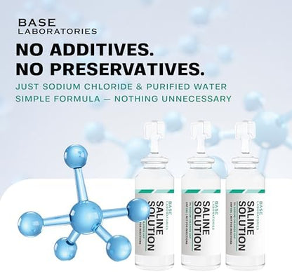 Authentic Base Laboratories hypertonic saline solution packaging