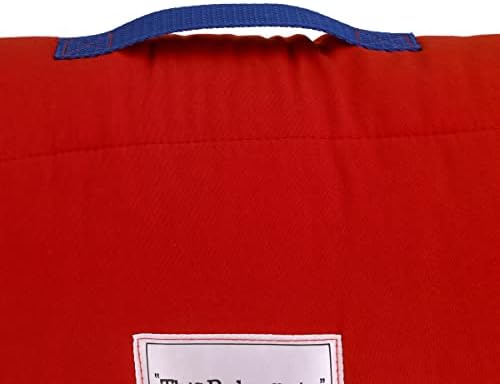 Close up of the name label on the NoJo Disney Cars daycare mat