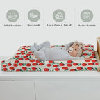 ZoUbqchY packaging and folded layout of nursery changing pad sheet