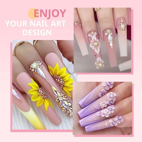 Three piece nail brush set for acrylic extension