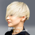 Eight levels lift professional hair bleach formula before and after color chart visual