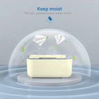 Dakong rose red baby wipe dispenser in modern nursery setting