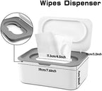 Three refillable wipe containers with airtight lids