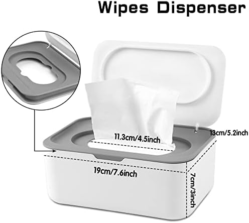 Three refillable wipe containers with airtight lids