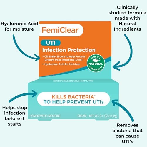 FemiClear moisturizing vulva balm with hyaluronic acid and oxygenated olive oil.