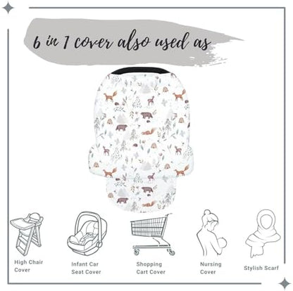 Terriboo breastfeeding cover worn by mother