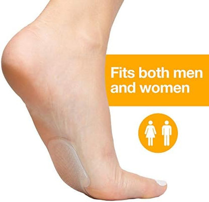 ZenToes shoe inserts positioned inside a high heel for metatarsalgia relief.