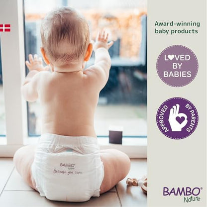 Authentic USA imported Bambo Nature hypoallergenic baby diapers size 5 packaging details