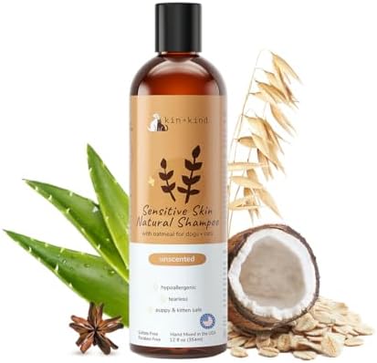 Kin+Kind fragrance free dog and cat shampoo ingredient details