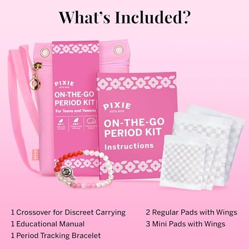 Organic cotton teen pads with wings for sensitive skin first period protection