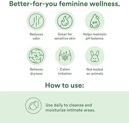 Good Clean Love cedarwood feminine wash for vaginal dryness relief.