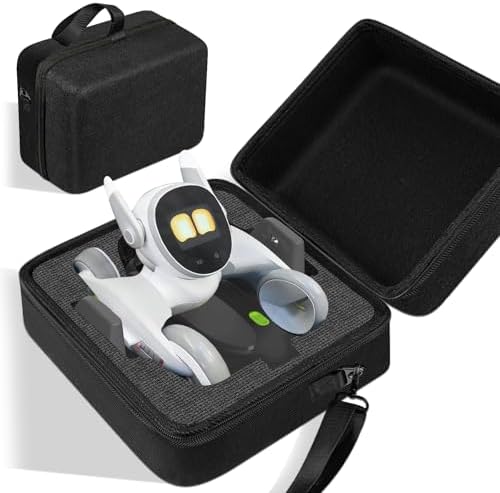 SARLAR robot dog organizer case interior view displaying custom high density foam cutouts.