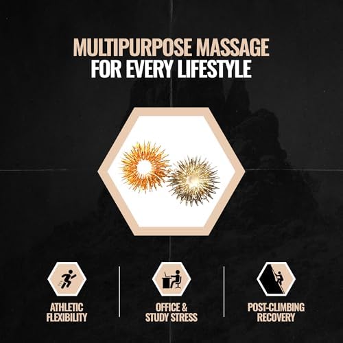 Stainless steel acupressure rings for finger blood circulation and muscle relief.