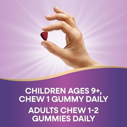 Antioxidant zinc gummies for skin health and cellular support in a large value bottle
