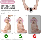 Adjustable elastic headband detail on Lysian baby earmuffs