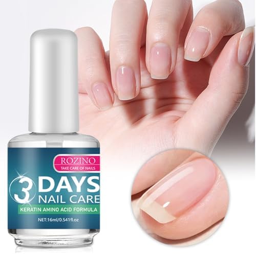 Hydrating cuticle repair oil application on dry brittle finger nails.