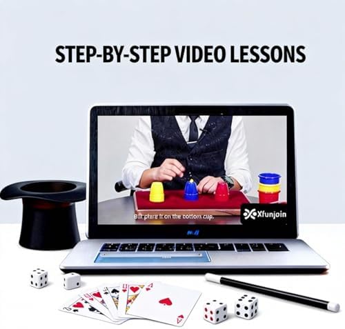 Beginner stage magic set with auto rising wand prop