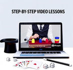 Beginner stage magic set with auto rising wand prop