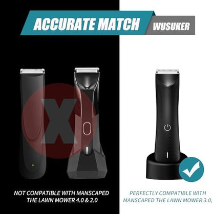 Four piece premium replacement cutting guides for body hair grooming