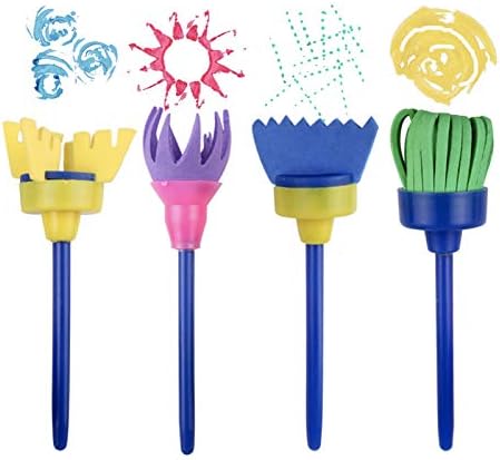 Long sleeve waterproof toddler painting apron included in the non toxic baby safe craft set