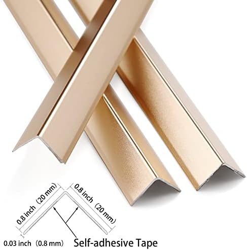 Matte finish aluminum wall corner protector 90 degree angle