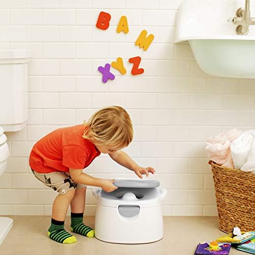 Munchkin toddler training ring detached and placed on a regular adult toilet seat