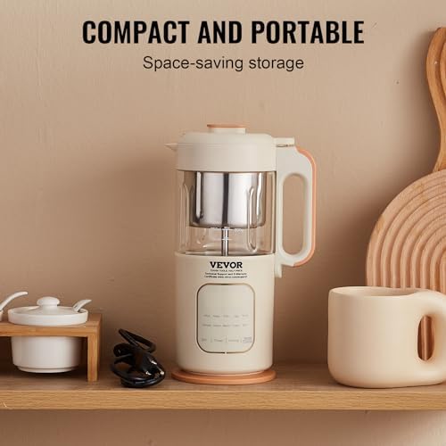 Disassembled parts of VEVOR baby food maker highlighting easy cleaning components