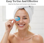 Multi-colored 8 piece eye rinse kit with soft silicone edges