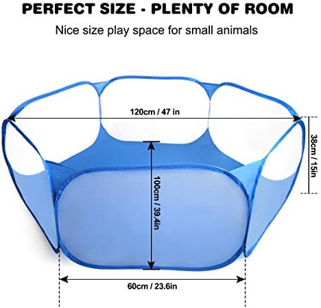 Guinea Pig Cage Rabbit Cage Indoor with Mat Playpen Perfect Size for Small Animal Pet Play Pen Easy to Clean Exercise Yard Fence Portable Tent for Hamsters, Chinchillas, Hedgehog, Puppy, Cats - Image 3