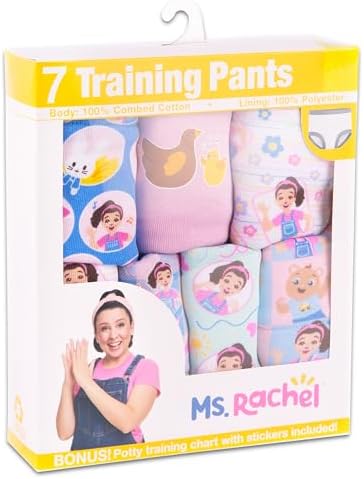 Toddler cotton training underwear with colorful success tracking charts and sticker sheets