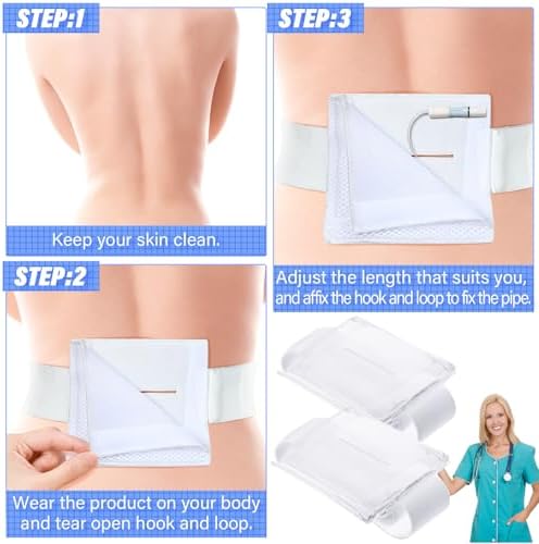 Tondiamo G belt for gastrostomy laid flat showcasing the two-pack medical accessories set packaging.