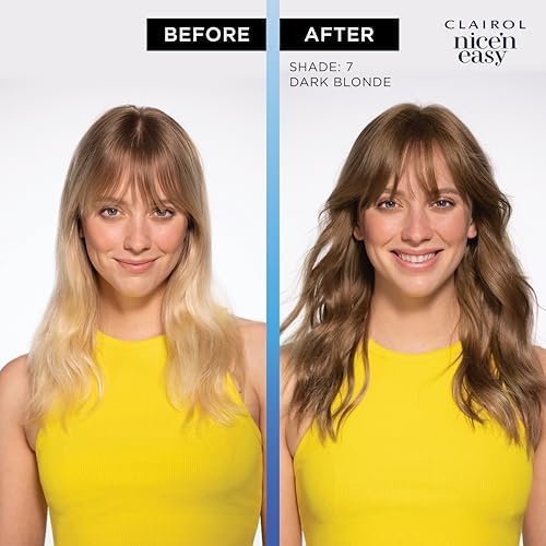 Clairol medium golden blonde hair dye contents including developer liquid and conditioning gloss