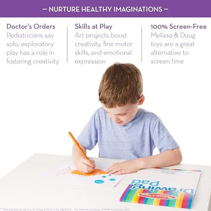 Kids drawing pad with fifty clean tear out pages