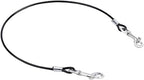 Mogoko Pet Dog Car Seat Belt Restraint, Coated Stainless Steel Chew Proof Dog Vehicle Safety Tether Cable, Double Clip No-Chew Pet Car Leash Lead-16 Inch Black - Image 9