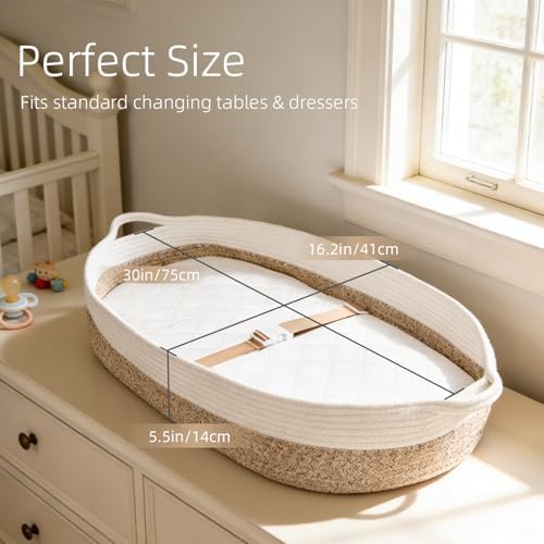 Premium USA imported Lullababy and Co baby changing basket styled as a high end baby shower gift