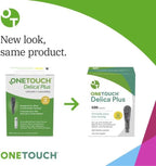 Ultra-thin silicone coated diabetes testing lancets packaging showing brand authenticity and needle specifications.