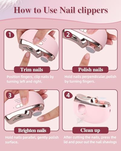 LED light feature on Superzzkke automatic nail clipper