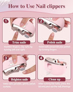 LED light feature on Superzzkke automatic nail clipper