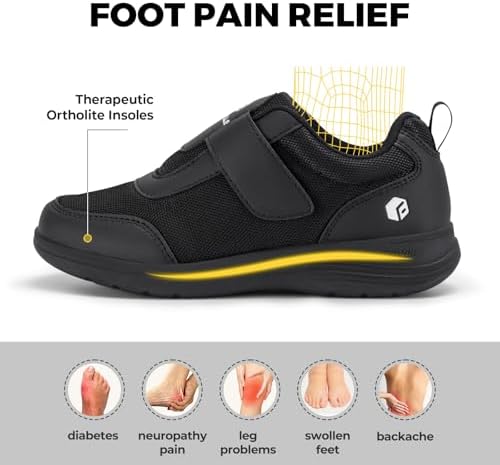 FitVille extra wide toe box orthopedic shoes for swollen feet