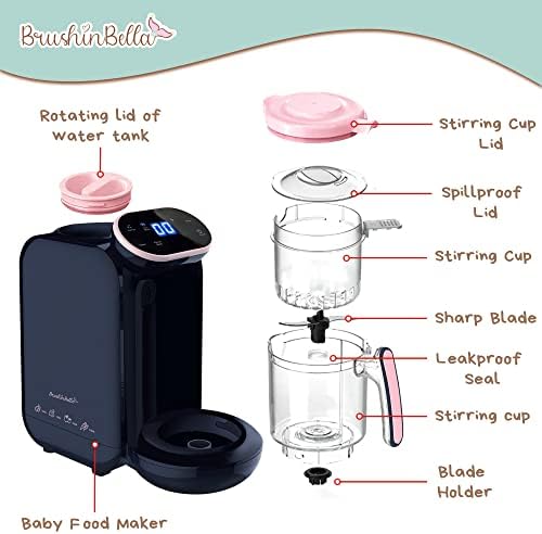 BrushinBella silicone soup tray filled with portioned homemade baby puree batches
