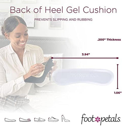 Adhesive back of heel pads for improving shoe fit