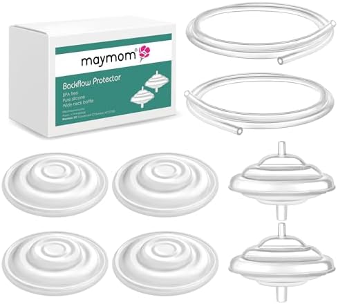 Maymom replacement silicone membranes for closed system breast pumps close up view.