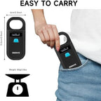 Isenvo pet microchip scanner side profile and USB charging port