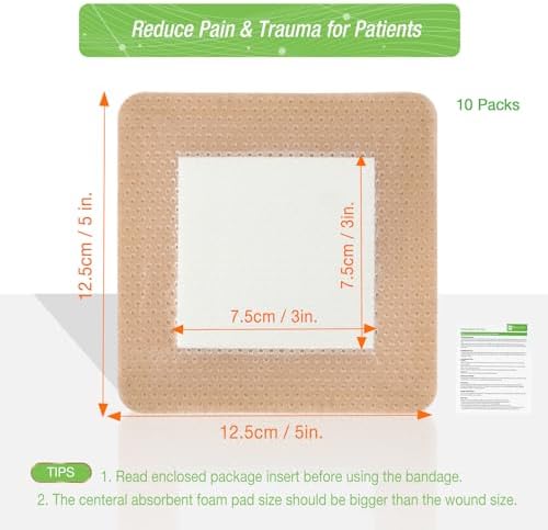 Back of the NeuHeils packaging displaying product features and sterile latex free wound instructions.