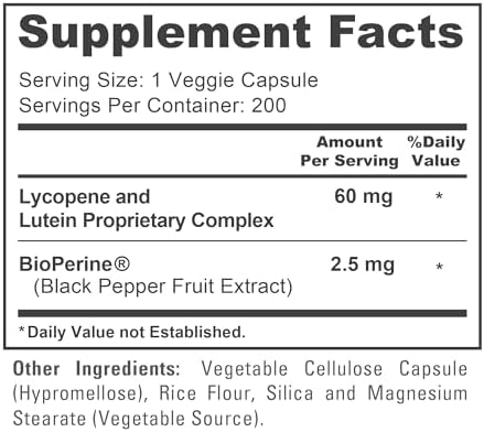 NusaPure Lycopene and Lutein Complex cap and safety seal detail.