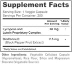 NusaPure Lycopene and Lutein Complex cap and safety seal detail.